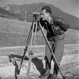 Working around a street to be built, here:, Germany 1950s. Working around a street to be built, here:, Germany 1950s.